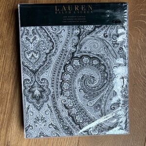 Lauren Ralph Lauren Monochrome Paisley Shower Curtain